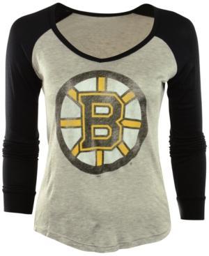Retro Brand Women's Boston Bruins Raglan T-shirt