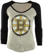 Retro Brand Women's Boston Bruins Raglan T-shirt
