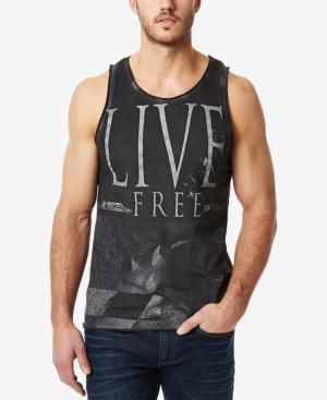 Buffalo David Bitton Men's Live Free Graphic-print Tank Top