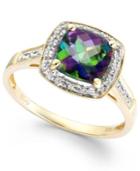 Mystic Topaz (1-5/8 Ct. T.w.) And Diamond Accent Ring In 10k Gold