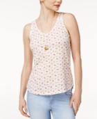 Maison Jules Cotton Popsicle-print Tank Top, Only At Macy's