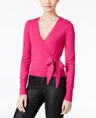 Xoxo Juniors' Bow Faux-wrap Sweater