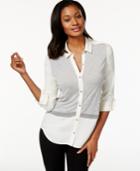 Calvin Klein Jeans Attached-vest Long-sleeve Shirt