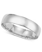 14k White Gold Comfort Fit 5mm Wedding Band