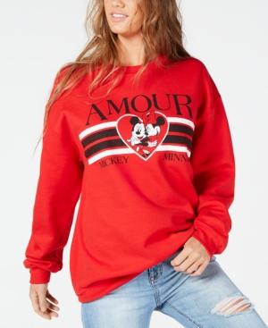 Modern Lux Juniors' Amour Graphic-print Sweatshirt