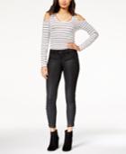 Dl 1961 Coated Lace-up Skinny Jeans