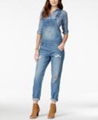American Rag Ripped Denim Marlowe Wash Overalls, Only At Macy's