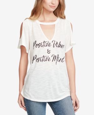Jessica Simpson Ula Graphic Choker T-shirt