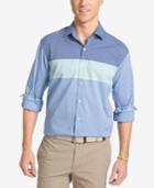 Izod Men's Colorblocked Gingham Long-sleeve Shirt