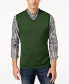 Club Room Men's Big And Tall Vneck Merino Blend Sweater Vest, Only At Macy's