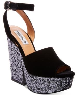 Steve Madden Women's Fabian Platform Wedge Sandals Women's Shoes