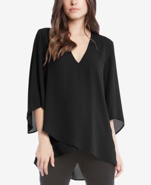 Karen Kane Crossover-hem Tunic