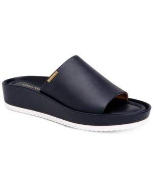 Calvin Klein Women's Hope Platform Wedge Slip-on Sandals Women's Shoes