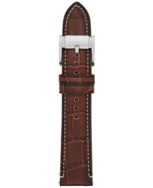 Fossil Men's Brown Leather Watch Strap 22mm S221256