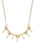 Catherine Stein For Inc International Concepts Gold-tone Imitation Pearl Multi-bead Long Double Strand Necklace, Only At Macy's