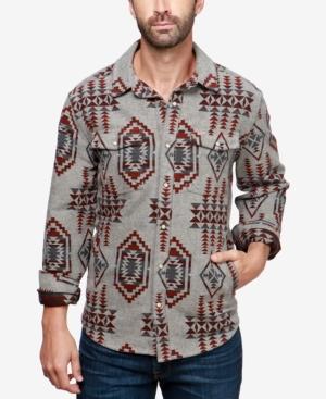 Lucky Brand Men's Boulder Creek Geo-print Shirt Jacket
