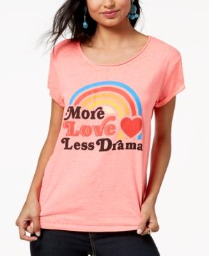 Freeze 24-7 Juniors' More Love Graphic-print T-shirt