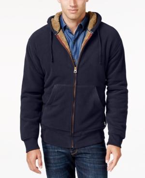 Weatherproof Vintage Men's Big And Tall Faux Sherpa-lined Hoodie, Classic Fit