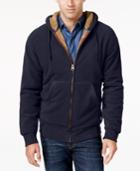 Weatherproof Vintage Men's Big And Tall Faux Sherpa-lined Hoodie, Classic Fit