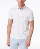 Tommy Hilfiger Men's Embroidered Palm Tree Custom-fit Polo