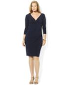 Lauren Ralph Lauren Plus Size Long-sleeve Sheath Dress