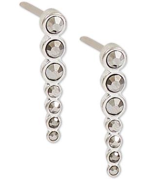Lucky Brand Silver-tone Pave Ear Climber Earrings