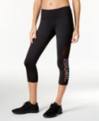 Ideology Run Like A Girl Graphic Capri Leggings, Only At Macy's