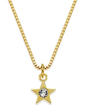 Kate Spade New York Gold-tone Crystal Star Pendant Necklace