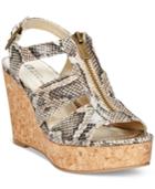 White Mountain Dharma Platform Wedge Sandals Women's Shoes
