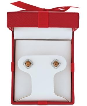 Le Vian Chocolatier Diamond (7/8 Ct. T.w.) Halo Stud Earrings In 14k White Gold