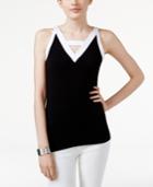 Inc International Concepts Colorblocked Tank Top, Created For Macy's