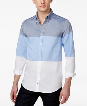 Tommy Hilfiger Men's Slim-fit Colorblocked Long-sleeve Shirt