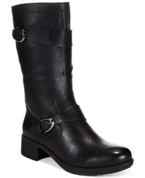 Style & Co. Clemint Mid-shaft Moto Boots, Only At Macy's Women's Shoes