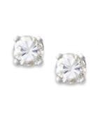 Round-cut Diamond Stud Earrings In 10k Yellow Or White Gold (1/10 Ct. T.w.)