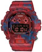 G-shock Women's Digital Red Floral Resin Strap Watch 49x46mm Gmds6900f-4