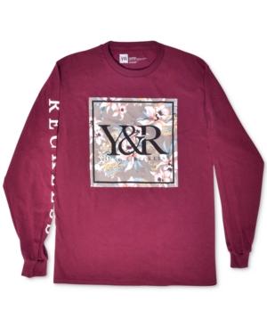 Young & Reckless Men's Monstruo Floral Dragon Logo-print T-shirt