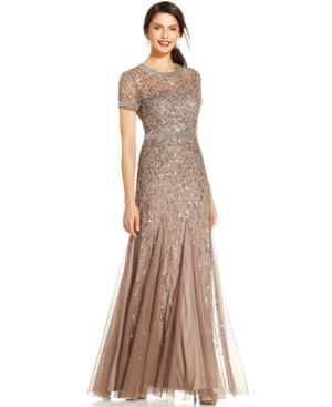 Adrianna Papell Petite Embellished Gown