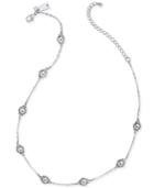 Kate Spade New York Silver-tone Imitation Pearl And Pave Scatter Collar Necklace