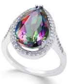 Mystic Topaz (4 Ct. T.w.) And White Topaz (1 Ct. T.w.) Ring In Sterling Silver