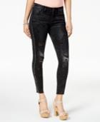 Guess Rhinestone-embellished Ripped Skinny Jeans