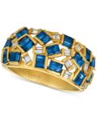 Le Vian Baguette Frenzy Sapphire (1-3/4 Ct. T.w.) & Diamond (1/5 Ct. T.w.) Ring In 14k Gold