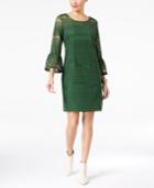 Alfani Trumpet-sleeve Crochet Dress In Regular & Petite Sizes, Created For Macy's