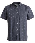 Quiksilver Men's Mini Surfboard Print Button-down Shirt