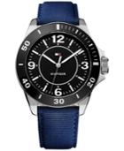 Tommy Hilfiger Men's Table Blue Nylon Strap Watch 45mm 1791285