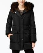 Kenneth Cole Faux-fur-lined Hooded Coat