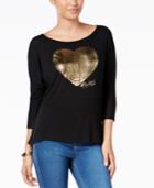 Thalia Sodi Graphic Dolman-sleeve Top, Only At Macy's