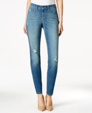 Style & Co. Ripped Bijou Wash Skinny Jeans, Only At Macy's