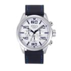 Men's Esq0020 Multi-function Stainless Steel Watch, White Dial