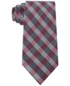 Calvin Klein Men's Red Hot Plaid Slim Tie