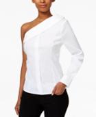 Bar Iii Asymmetrical Off-the-shoulder Blouse, Only At Macy's